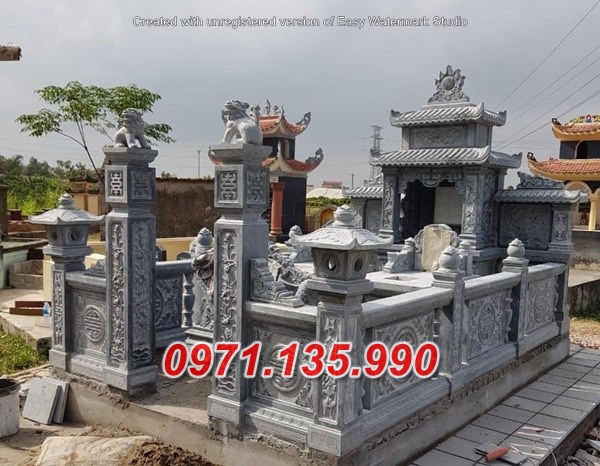Mẫu nhà mồ đá để tro cốt đẹp bán tại long an - lăng mộ đá